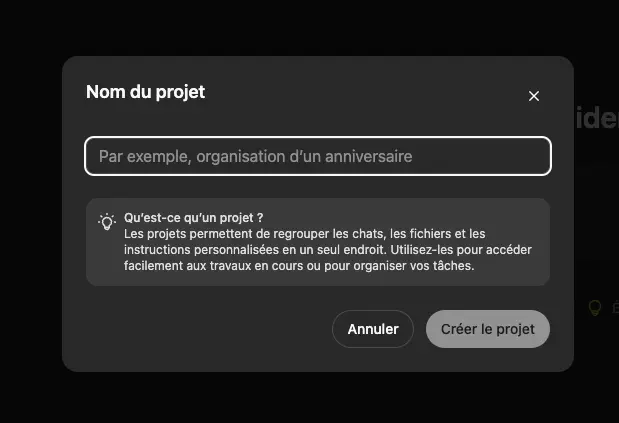 Projet chat gpt