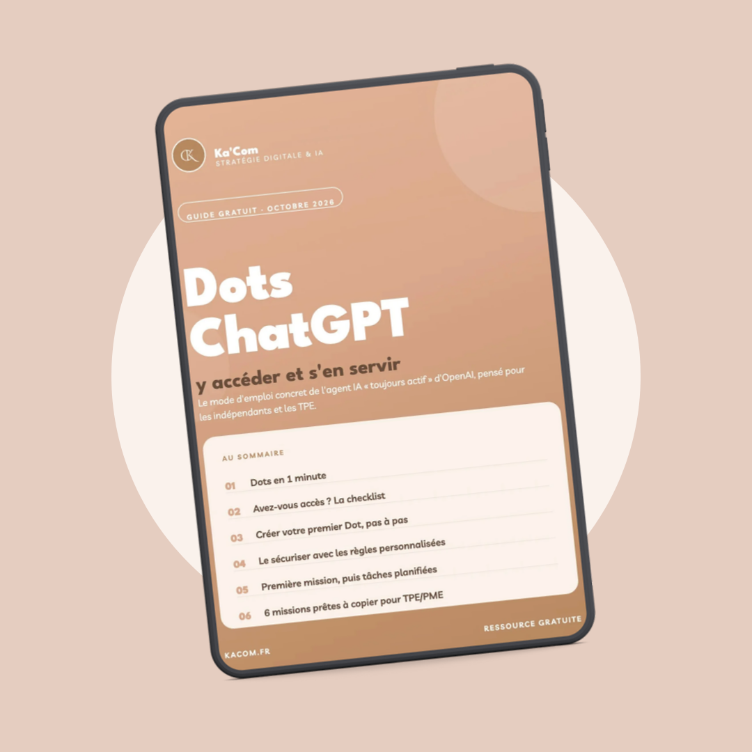 Guide PDF Dots ChatGPT : y accéder et s'en servir